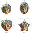 thumbnail image 5 of Tiger Stained Glass Ornaments, Tiger Ornament,Tiger Christmas Tree Ornament, Tiger Xmas Decorations I7eDtE, 5 of 5