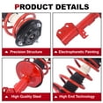 thumbnail image 2 of TOPAZ Bright Red Front Pair Complete Strut Spring Assembly Set Compatible with Toyota Matrix Pontiac Vibe 2003-2008 Replace 172117, 172116, 2 of 9