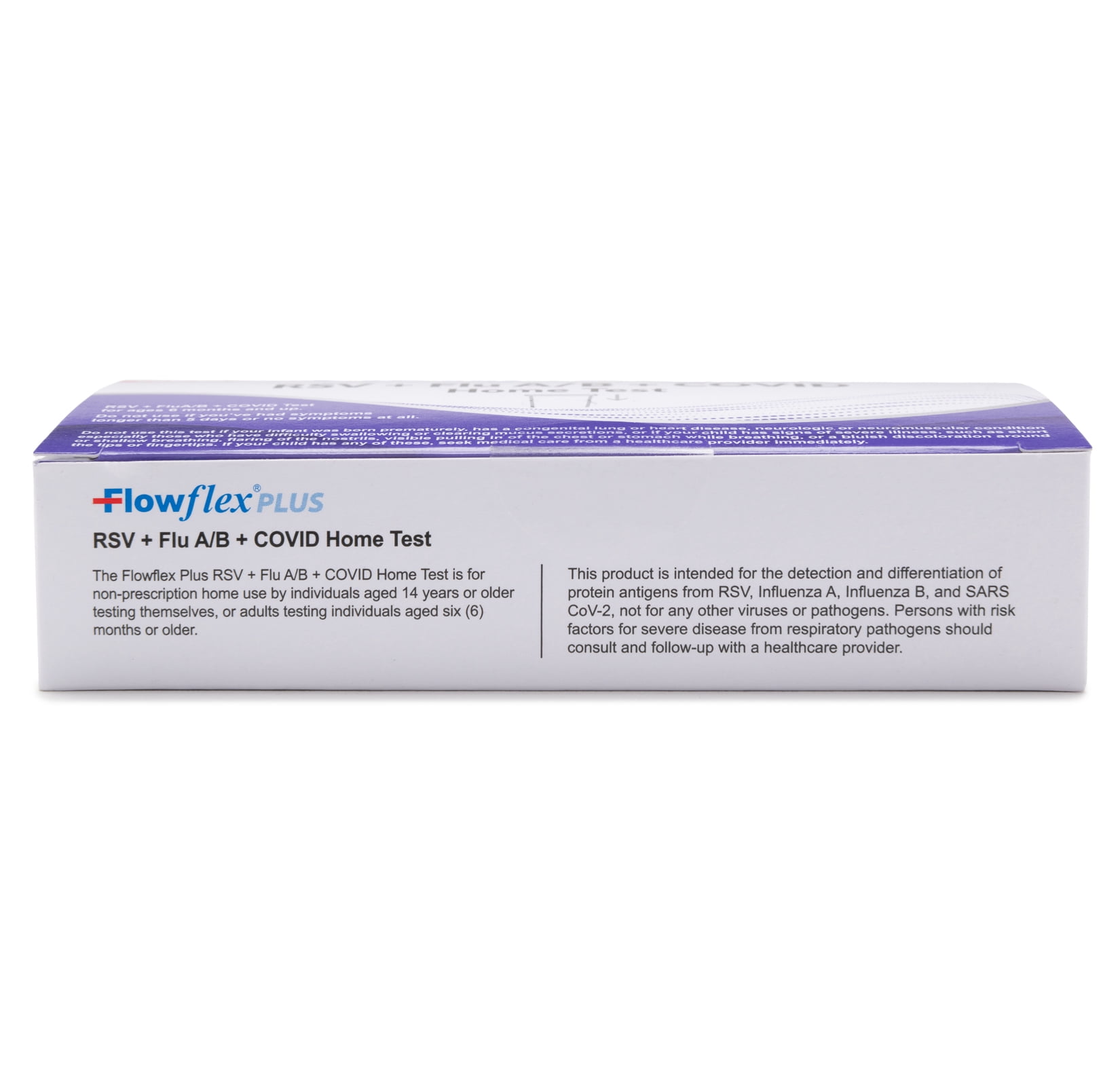 Flowflex Plus RSV + Flu A/B + COVID Home Test is a 4-in-1 Test for RSV, Flu A, Flu B, and COVID