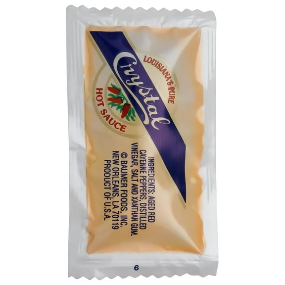 Crystal Hot Sauce, 0.11-Ounce Portion Packs (Pack of 200)