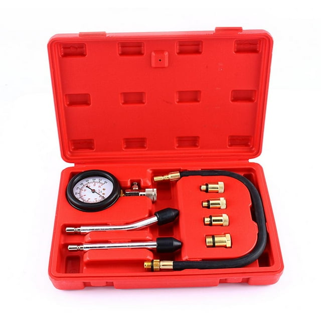 Manomètre Cylindre, Testeur de Compression Moteur Essence Manomètre Moteur Caractéristiques de Pointe