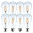 thumbnail image 2 of Great Value ST19 Vintage LED Light Bulb, 4.5-Watt (60W Equivalent), Daylight, Dimmable, E26, 8 Pack, 2 of 9