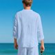thumbnail image 4 of pstuiky Camisas de manga larga de invierno para hombre, Blusas casuales de color liso con cuello redondo y mangas largas para hombre tops de invierno para hombre l, 4 of 8