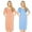 Blue Orange, variant on House Dresses for Women with Pockets - Lightweight Breathable Short Sleeve Muumuu & Nightgowns - Snap Front Housecoat and Dusters for Women