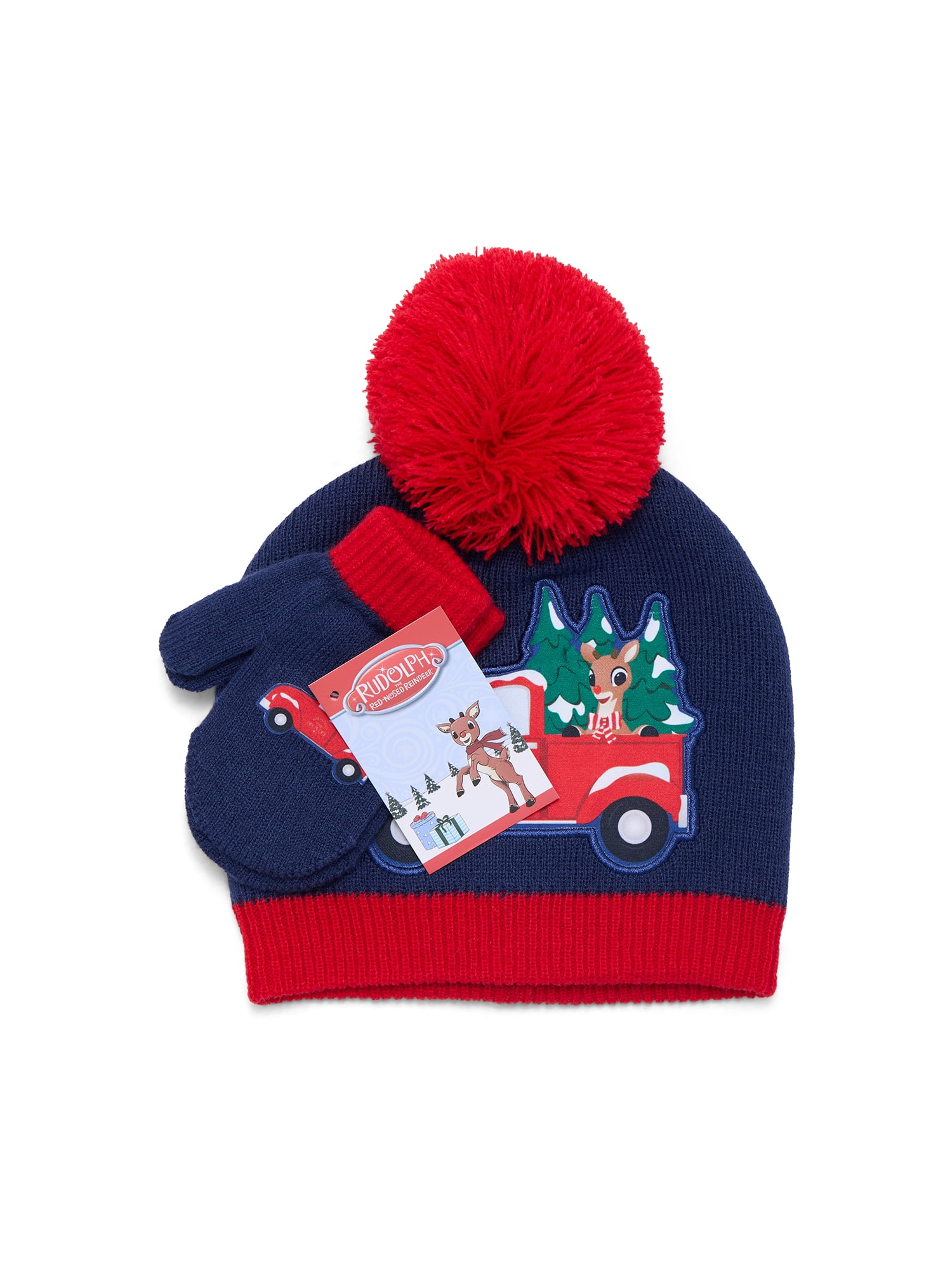 Dr. Suess Thing 1 and Thing 2 Toddler Beanie and Gloves Set, 3-Piece