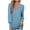 Blue, variant on Patlollav Blouses Women Long Sleeve Solid Color Comfortable Breathable V-Neck Shirt Tops