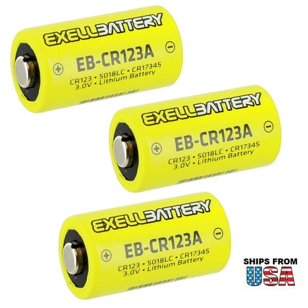 - 3X 3.0V CR123A Lithium Battery Fits Streamlight 85177 Flashlights