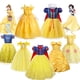 thumbnail image 2 of Vestido de Bella para niña, disfraz de princesa elegante de Navidad para niños, disfraz de Blancanieves para Halloween, fiesta de disfraces de fantasía de 3 a 10 años, 2 of 5