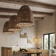 thumbnail image 3 of Arturesthome Wabi Sabi Style Retro Pastoral Restaurant Rattan Pendant Light, 3 of 6