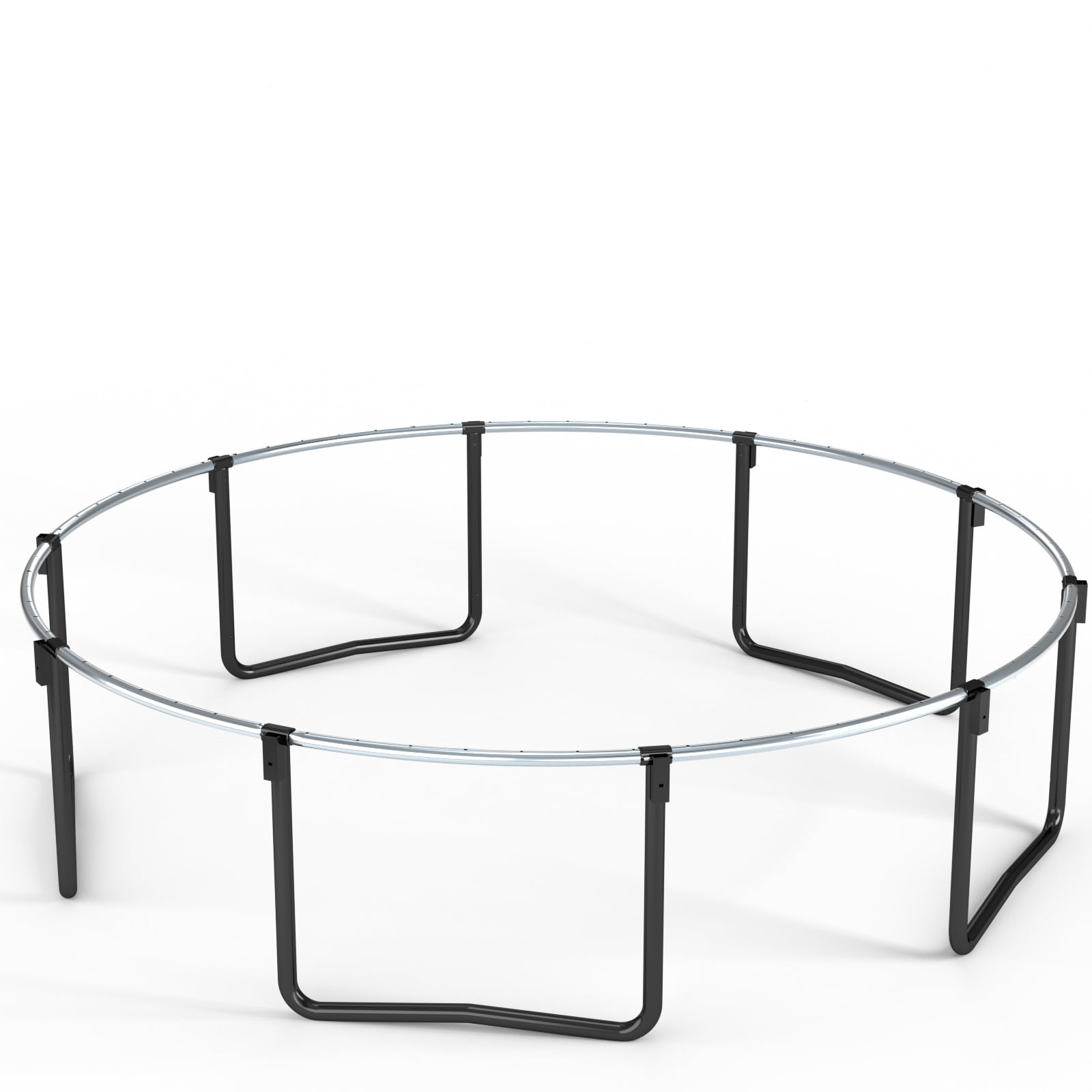 Alvantor Trampoline 12Ft for Kids, Pumpkin Trampoline with Basketball Hoop,Outdoor Trampolines for Yard Black