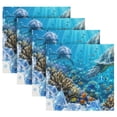 thumbnail image 5 of Wobogo Frozen Tropical Ocean Cloth Napkins 1 Piece Soft Elegant Touch Durable Absorbent Quick Drying for Elegant Dining, 5 of 8