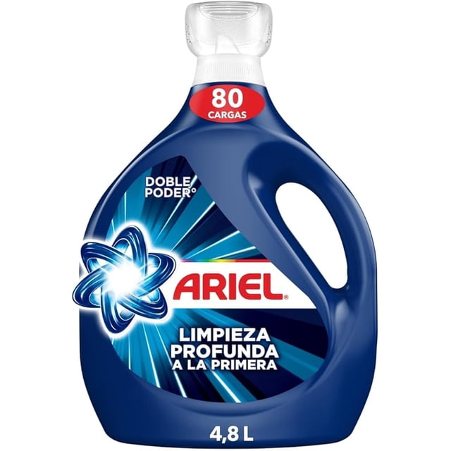 Ariel Deep Clean First Time Liquid Laundry Detergent, 4.8L, Makes 50% More Loads, Liquid Detergent with New Smart Technology
