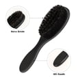 thumbnail image 2 of OPALESQUE 2PCS Hair Brush, Natural Boar Bristle, ABS Handle Professional Barber Brush for Detangling, Smoothing, Restores Shine, Beard Brush for Men, 2 of 7