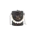 thumbnail image 6 of Baguery Women's Black Messenger Bag - Small Chain Crossbody Sling Purse Tote for Vacation Shopping Daily Use​, 6 of 10