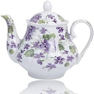 Primula Half Moon Glass Teapot, Tea, and Infuser, 40 fl oz., Black ...