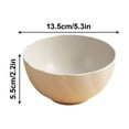 thumbnail image 2 of TACILIP Straw Bowl Large Household Food Bowl Student Dormitory Instant Bowl Children's Bowl Tableware Storage, Gifts for Mom, 2 of 5