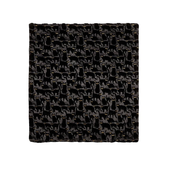 JuDWoC Black Cat Blanket Soft Flannel Fleece Blanket Cute Spooky Black Cat Throw Blanket Novelty Halloween Throw Blanket for Couch Sofa Bed 39.3*27.6in
