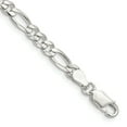 thumbnail image 1 of 925 Sterling Silver 4.5mm Figaro Chain Bracelet, 1 of 8