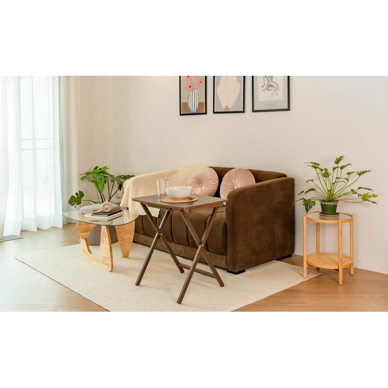 Mainstays Modern Indoor Folding XL Oversized Tray Table in