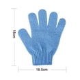 thumbnail image 5 of Guantes de baño exfoliantes de doble textura para ducha, spa, masaje Levamdar 2035171-1, 5 of 5