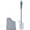 Gray, variant on Superio Toilet Brush and Holder Set with Under Rim Lip Brush for Bathroom, White