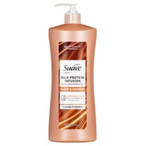 Suave Silk Protein Infusion Sleek & Smooth Conditioner for Dry, Unmanageable Hair, 28 FL OZ