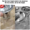 thumbnail image 7 of Glass Teapot Stovetop 32 OZ, Borosilicate Clear Tea Kettle with Removable 18/8 Stainless Steel Infuser, Teapot Blooming and Loose Leaf Tea Maker Tea Brewer for Camping, Travel (950ML), 7 of 7