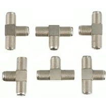 HOMEMAXS 10pcs 3 Way F Type Coax Splitters Female to 2 Female Coaxial Adapter