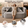 thumbnail image 4 of Bocarali 78.7" Convertible Sofa Bed, Boneless Cloud Couch, Modular, Silver Gray, 4 of 10