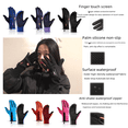 thumbnail image 2 of Guantes de terciopelo para deportes al aire libre, de otoño e invierno, para hombres y mujeres, con pantalla táctil, cálidos, resistentes al agua y al viento, 2 of 5