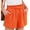Tangerine, variant on Women’s Linen Shorts with Elastic Waist and Drawstring, Casual Summer Beach Shorts with Pockets,,Mother's Day ,Khaki,2XL