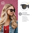 thumbnail image 3 of Gafas de Sol Polarizadas Knockaround Deja Views para Mujer en Negro, 3 of 8