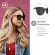 thumbnail image 3 of Gafas de Sol Polarizadas Knockaround Deja Views para Mujer en Negro, 3 of 8