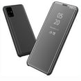 thumbnail image 6 of Dteck For Samsung Galaxy A51 4G,Slim Flip Smart Shockproof Clear View Mirror Stand Case Hybrid Hard PC Protective Phone Cover ,Black, 6 of 7