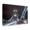 thumbnail image 4 of Canvas Wall Art - Fabien BRAVIN 'Tower Bridge Night Life' Wall Art for Living Room, Bedroom, or Office Décor by Trademark Fine Art - 19 x 12 Inches, 4 of 4