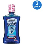 Listerine Bubble Blast Flavor Agent Cool Blue 16.9 fl oz (Pack of 2)
