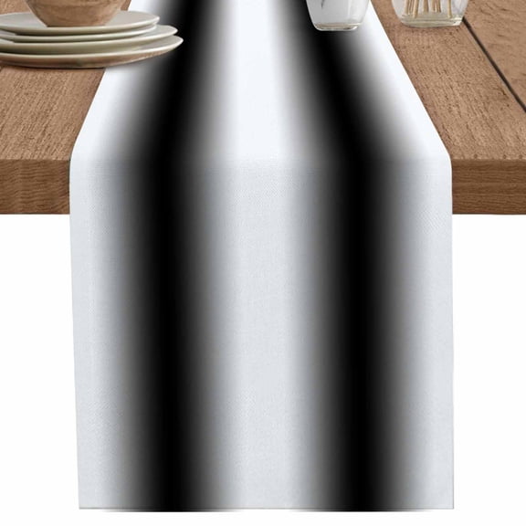 nqOlkjepod Black Ombre Table Runner 120 Inches Long Farmhouse Dress Scarves, Farmhouse Stripes Modern Art Dining Tablerunner for Coffee Table/Kitchen Island/Party Décor, 13" x 120"