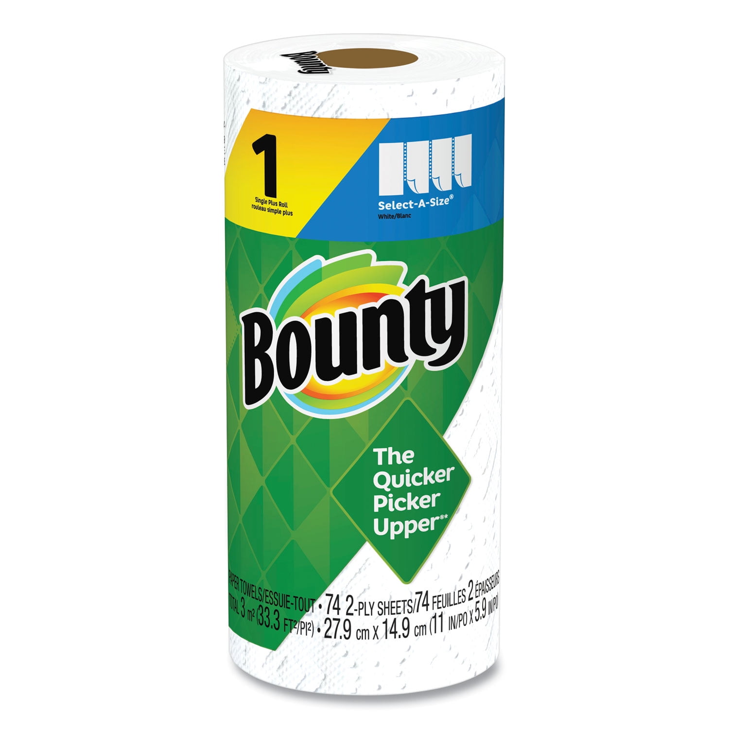 select-a-size Kitchen Roll Paper Towels, 2-Ply, 5.9 X 11, 74 Sheets/roll, 24 Rolls/carton