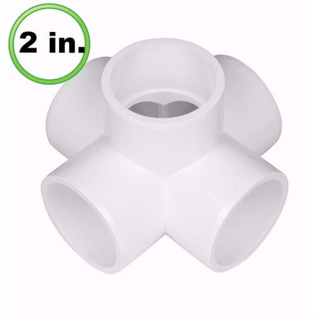 Pvc Pressure Pipe Fittings - 2 in. 5 Way x PVC Pipe Fitting