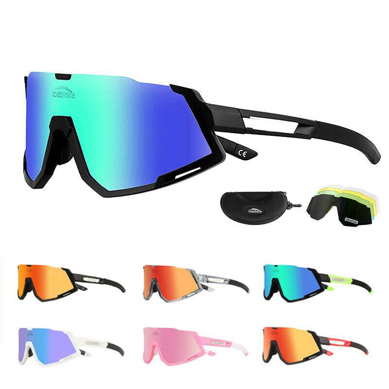5 Lenses Cycling Polarized Sunglasses Bike Bicycle Goggles Eyewear Sports Glasse 