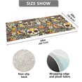 thumbnail image 3 of Haosy Stylish and Cool Skull Bathroom Rugs Non Slip Absorbent Soft Plush Quick Dry Bath Mat, 39"x20", 3 of 8