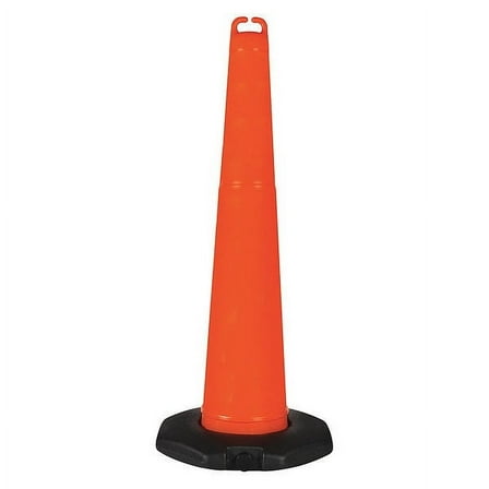 Traffic Cone, Polyethylene, Non-Reflective, 42 in Height, 4.23 lb, Orange
