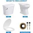 thumbnail image 4 of Ourlova Two-Piece Toilet-Round Bowl-19in ADA Compliant Comfort Height-Water Efficient-Slow Close Seat, 4 of 8