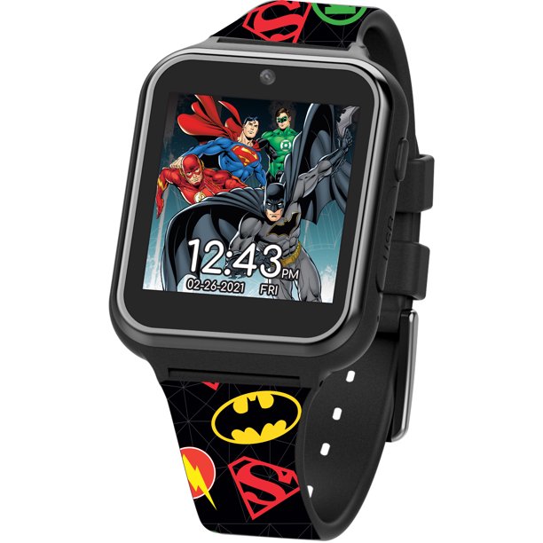 DC Comics Justice League iTime Unisex Kids Interactive Smartwatch 40mm