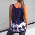 thumbnail image 5 of gakvbuo Plus Size Summer Tops For Women Tops Dressy Casual Women Printing Round-Neck Sleeveless Block Shirts Tunic Tee TopsWorkout Tops For Women, 5 of 7