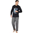 thumbnail image 3 of Intimo Men's Woven Pant With Long Sleeve Screen Print T-Shirt Set, 3 of 4
