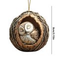 thumbnail image 3 of Lilixerw 3.15 inch Animals Acrylic Christmas Tree Ornament,Forest Animal Hanging Ornament for Animal Lovers Gift Christmas Pendant, 3 of 8