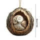 thumbnail image 3 of Adornos para árbol de Navidad - Decoración acrílica colgante de 3,15 pulgadas con estampado de animales • Regalo navideño para familia y compañeros • Set de 1, 3 of 8
