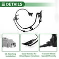 thumbnail image 4 of Unique Bargains ABS Wheel Speed Senor ABS Sensor Anti-lock Braking System Sensor for Toyota Sienna 2001-2003 Front Right, 4 of 7