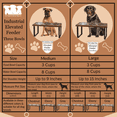 thumbnail image 5 of Bearwood Essentials Your Pet's Dining Experience with Premium 3-Bowl Industrial Elevated Dog Feeder, 5 of 7